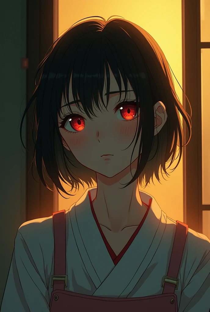Japanese Anime,A girl's Nightmare,Fantasy illustration by Atey Ghailan,illustration,Mood lighting,Gold and silver tone,Dramatic Contrast f8K,Front view,Ultra HD,webp 3:4,high