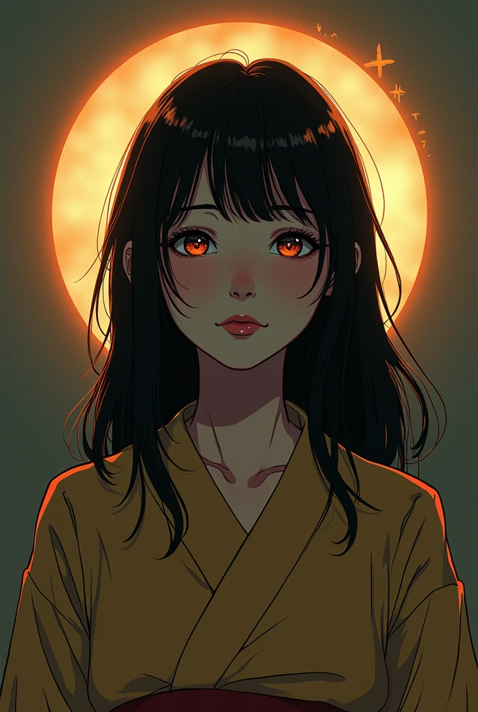 Japanese Anime，A girl&#39;s Nightmare，Fantasy illustration by Atey Ghailan，illustration，Mood lighting，Gold and silver tone，Dramatic Contrast f8K，Front view，Ultra HD，webp   3:4，high