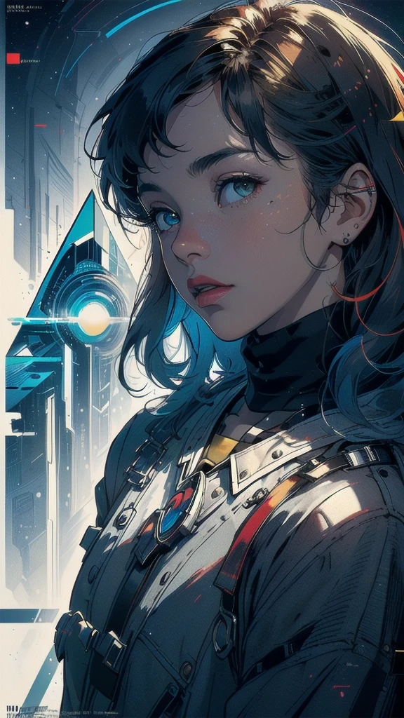 (((masterpiece, highest quality))),(((solo:1.2))),(((1girl:1.2))),32k wallpaper, very detailed, poster, vintage science fiction,(((((geometric cinematic movie poster))))), (bauhaus), shape,(((abstract))),(mid century modern),movie poster,(((((portfolio))))),(((((Close-up))))),(((((bust up))))),((((more various angle)))),(((highlight))),Vast landscape,((((heterochromia)))),(((complete. detailed face))),(((Extremely talented))),(((most complecated machine))),((Overall colorfully)),(((((Absolutely no background))))),(((phenomenon)))