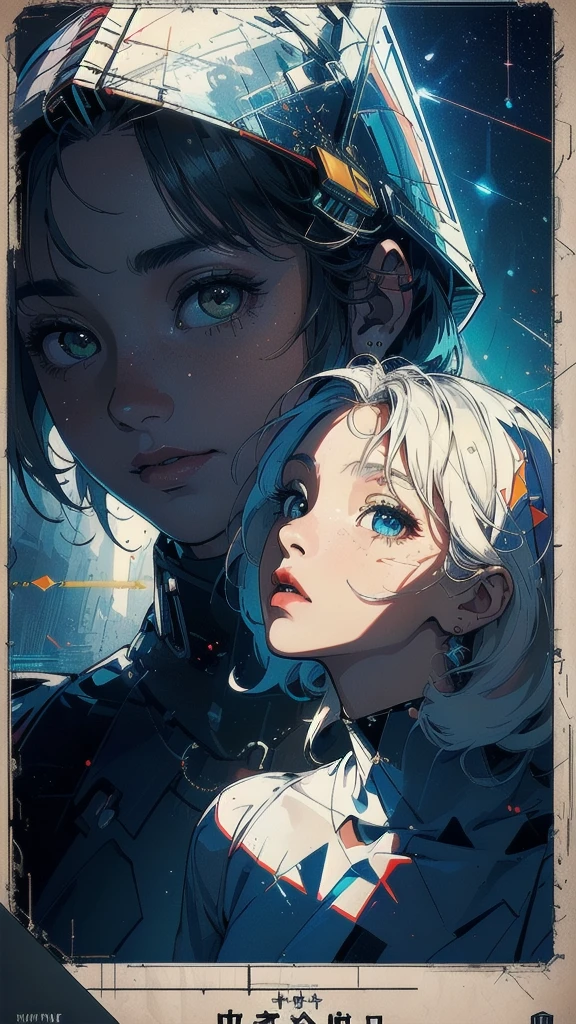(((masterpiece, highest quality))),(((solo:1.2))),(((1girl:1.2))),32k wallpaper, very detailed, poster, vintage science fiction,(((((geometric cinematic movie poster))))), (bauhaus), shape,(((abstract))),(mid century modern),movie poster,(((((portfolio))))),(((((Close-up))))),(((((bust up))))),((((more various angle)))),(((highlight))),Vast landscape,((((heterochromia)))),(((complete. detailed face))),(((Extremely talented))),(((most complecated machine))),((Overall colorfully)),(((((Absolutely no background))))),(((phenomenon)))