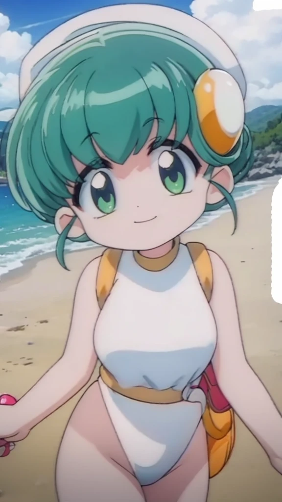 Anime girl in bikini posing in front of a window, green eyes, Anime Loli, Seductive anime girl,(( Little loli )), Full body portrait of a short!, Painted in Anime Painter Studio, Made with Anime Painter Studio, Swimsuit, Pixiv 3DCG, Anime Moe Artstyle, bikini, micro bikini