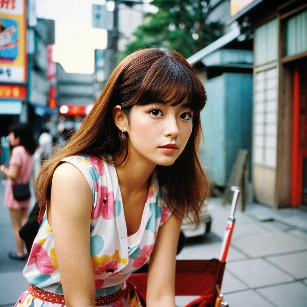 Japan、Japan人女性、Model actress、Beauty、1980sファッション、1980sヘアスタイル、1980s、Retro style、vintage