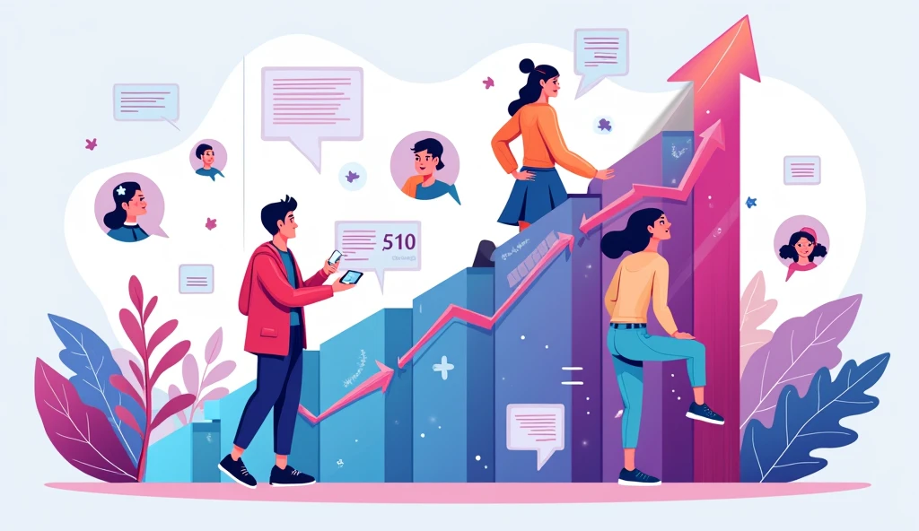 A graph or chart showing the rise in social media influencers and followers, emphasizing the importance of having a substantial fan base under the new regulations.

