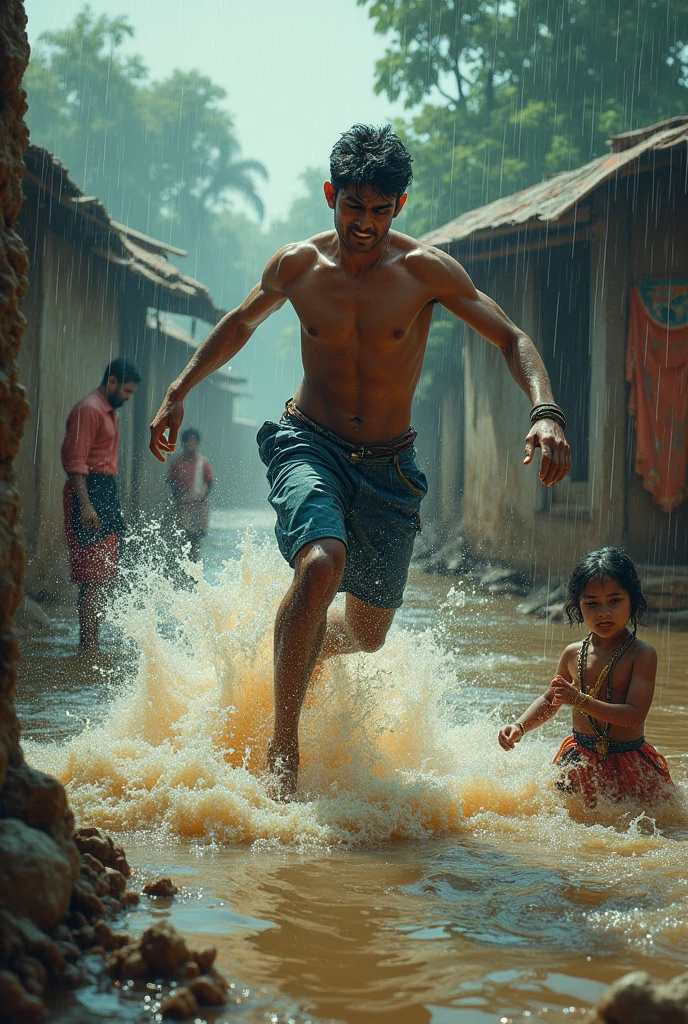 फिर एक दिन, गाँव में एक बड़ी बारिश आई। सारा गाँव बाढ़ में डूबने लगा। लोग अपनी जान बचाने में लगे थे। साक्षी का घर नदी के पास था, और वो बाढ़ में फँस गई थी। अर्जुन ने बिना सोचे-समझे उसे बचाने के लिए छलांग लगा दी। उसे पता था कि उसे तैरना नहीं आता, फिर भी वो साक्षी को बचाने के लिए अपनी जान की बाज़ी लगा दी।