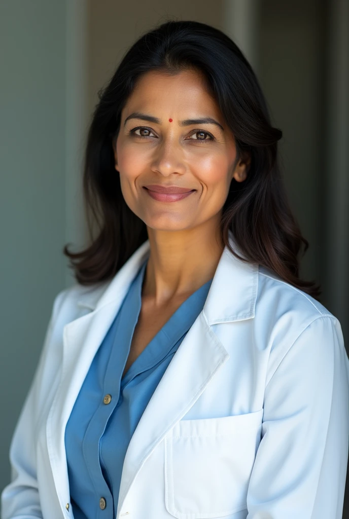 Indian lady doctor clevage