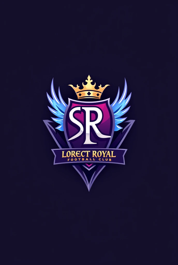 Create a logo of a team named which "Sneaky Royal FC"is wrtten on. It must be aesthetic and aggressive