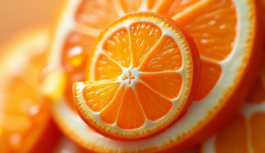 Orange Peel Nail Art: This design brings the zestiness of fresh oranges to life. The center of the nail showcases a detailed orange slice, complete with the natural segments and pulp texture. The background is a textured, 3D orange peel effect, blending seamlessly into the fruit design. Some nails are accented with delicate drops of "juice," adding a refreshing and dynamic touch to the overall look.