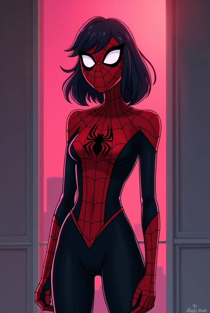 Generate peni paker from spider man into the spider verse
Now make her sexy
Make her naked
Make her with someone having sex with her