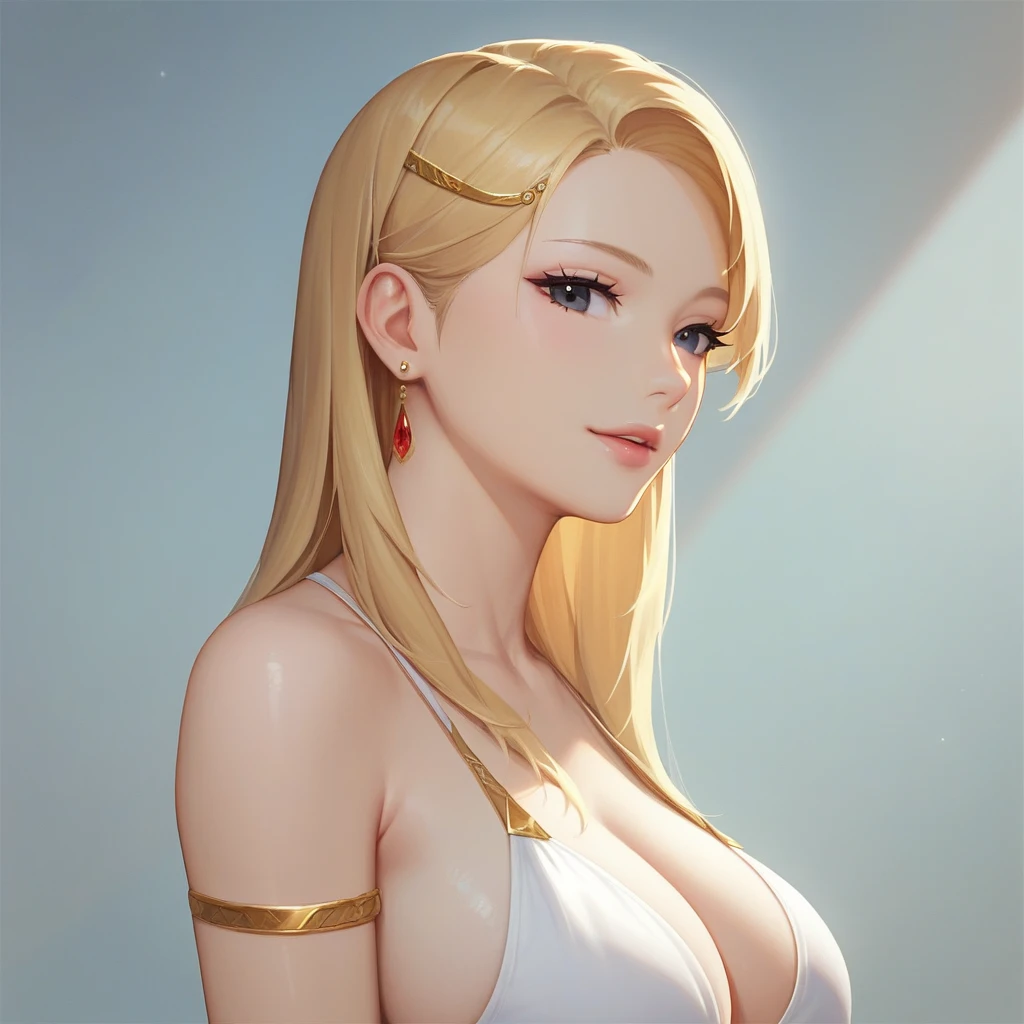 masterpiece, best quality, ultra detailed, 8K, (((1solo, sexy Korean girl, gold hair, black eyes, large breast, full body, slim, close shot)))