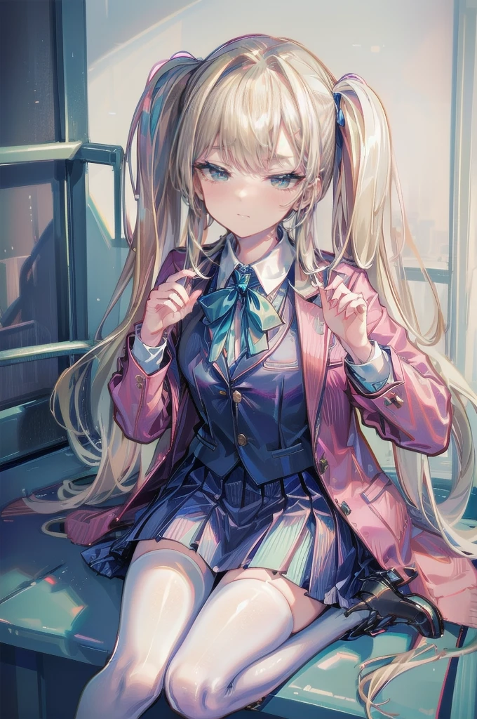 (Highest quality,4K,High resolution,masterpiece:1.2),Very detailed,Realistic:1.37,とてもbeautiful girl,Very cute blazer uniform,Wearing white stockings,Blonde,Blonde Hair,Long twin tails,Watching the audience,high school、Dilapidated school building、I'm in the classroom、Inside a dilapidated classroom、Very dirty classroom、,Red color scheme,Ominous atmosphere,Eye-catching,Storytelling,anatomy,Anime Style,Concept Art,beautiful細部までこだわった顔と (((Red eyes ))),A terrifying ritual ,Satanic Ritual,Premature death,inappropriate behavior,クレイジーなsmile,Scythe Face,beautiful girl、Girl Monster, beautiful, Delicate facial features, Sharp Fangs, Pale skin, Gloomy atmosphere, one person's, Please open your mouth wide, Open your mouth and baring your teeth,Sharp teeth like a beast, Wide lips, very wide mouth, Vermilion cheeks, ,(Blood splatter:1.2),Scary smile, smile,High School Design, Twisted smile、頭からのBleeding,、Blood splatter、,(Bleeding:1.2), ((流れるようなBlonde)), Female curves, Perfect hands, Perfect anime face, (A long-sleeved, very cute sailor uniform)), Are standing, ((邪悪なsmile)), ,(Blood splatter:1.4), Steam circulates, ,Anime school design, Twisted smile、Bloody、 A dilapidated high school、Abandoned house、,Absurd, High resolution、Spooky Girl、(クレイジーなsmile:1.8)、(Blood dripping from hands:1.3)、 anime-style characters as the main characters、