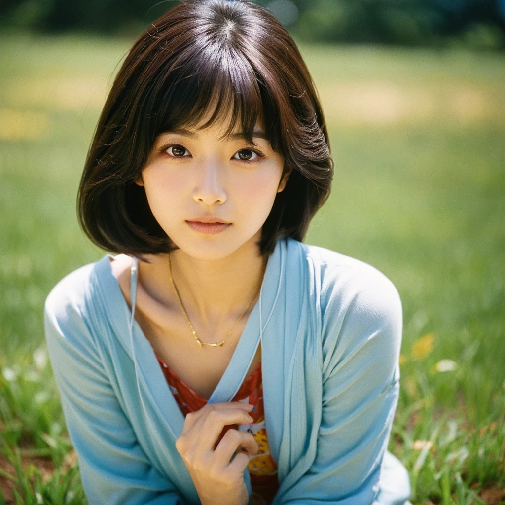 Japan、Japan人女性、Model actress、Beauty、1980sファッション、1980sヘアスタイル、1980s、Retro style、vintage、Outdoor
