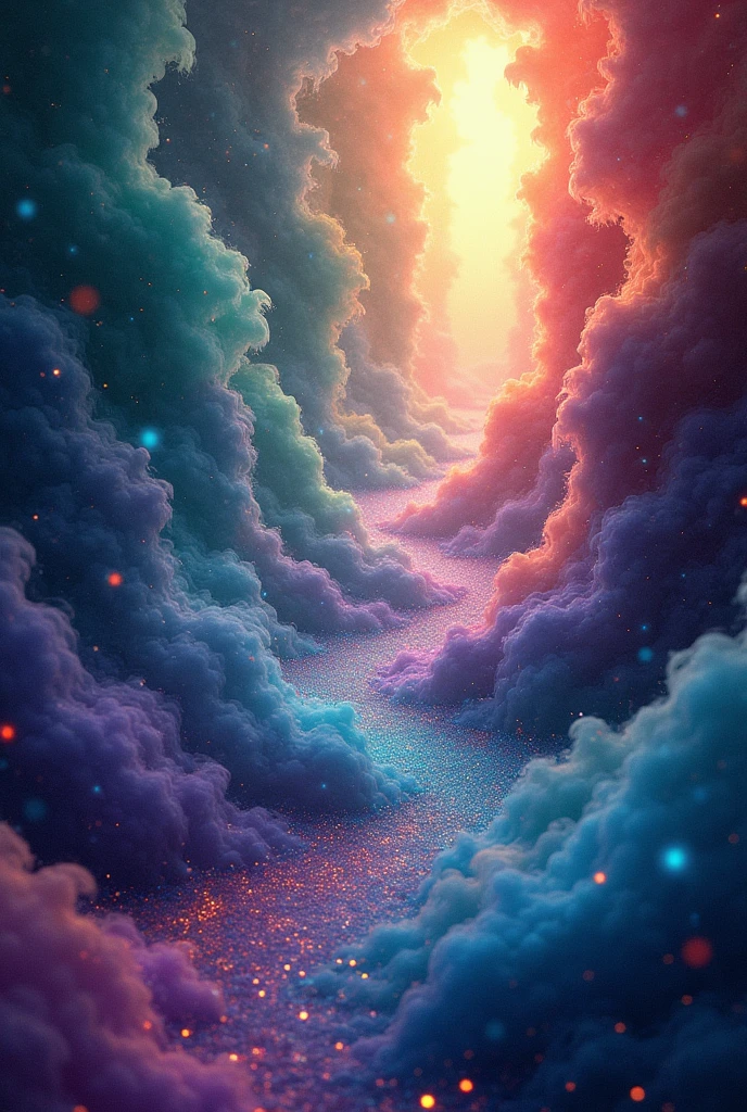 Misterious backgroung with lots of colors