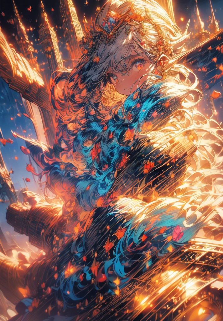 (high quality:1.4), (best quality:1.4), (masterpiece:1.4), official art, official wallpaper, surreal, beautifulgoddess, (1woman:1.1), (long wavy hair:1.1), (flower crown:1.1), (mystical creatures:1.1), (floating islands:1.1), (detailed landscape:1.1), (magic in the air:1.1), (stardust:1.1), night sky, (whimsical atmosphere:1.1), (dreamlike world:1.1), (bubbles:1.1), flying books, (luna moths:1.1), (moonlight:1.1), enchanted forest, (wisdom:1.1), (powerful energy:1.1), (guardian angels:1.1), (peaceful:1.1), vibrant colors, (detailed:1.05), (extremely detailed:1.06), sharp focus, (intricate:1.03), cinematic lighting, (extremely intricate:1.04), (epic scenery:1.09), vibrant colors, (beautiful scenery:1.08), (detailed scenery:1.08), (intricate scenery:1.07), (wonderful scenery:1.05),, (sharp focus,absurdres,high quality,masterpiece,highres,best quality:1.5)