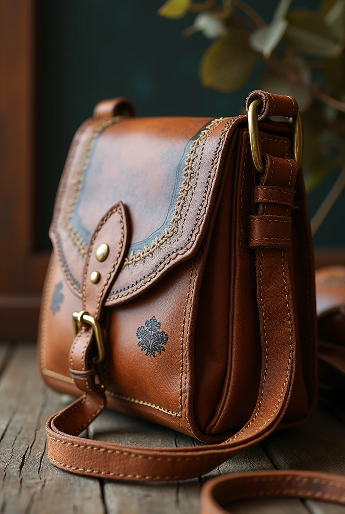 Heritage in Every Stitch: Photograph a vintage bag with close-up shots of its stitching and materials, emphasizing its quality and history.