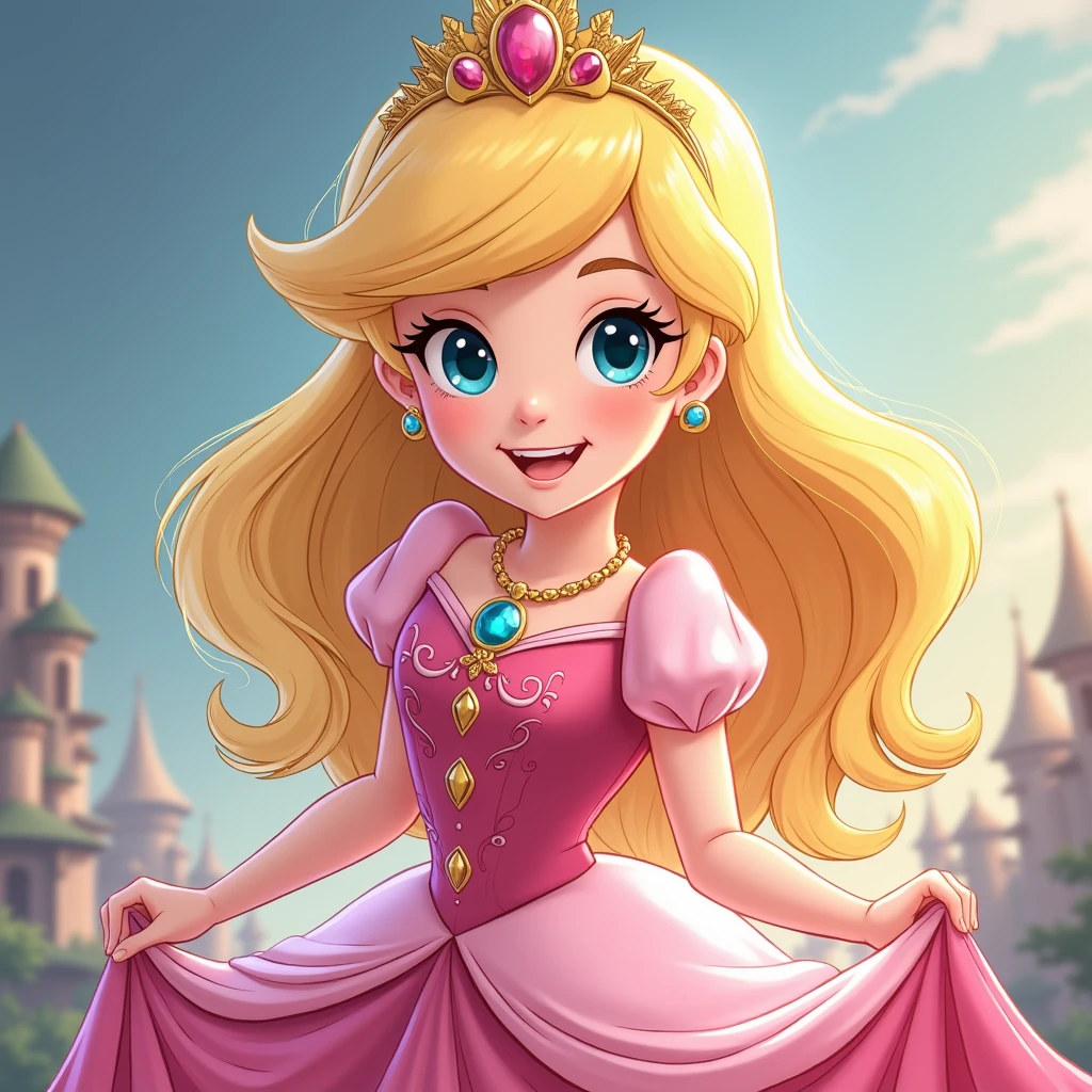 anime、Disney Princesses、5-year-old version、Real