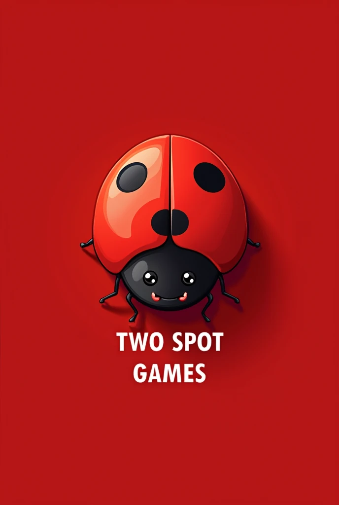 Two spot Ladybug with (TWO SPOT GAMES) name in the picture  vector image
