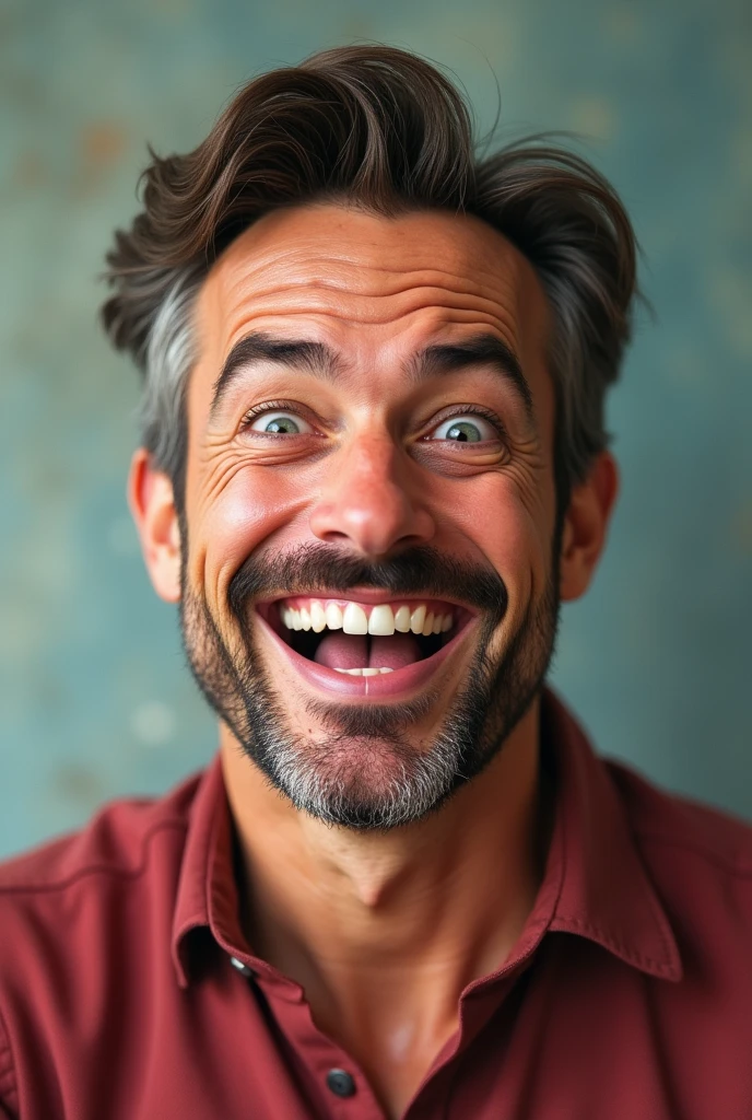 generate an image of handsome who is very jolly and expresses "I told you " vibes
