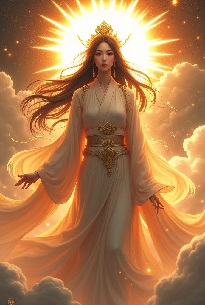 Amaterasu - Goddess of the sun in Japanese mythology.