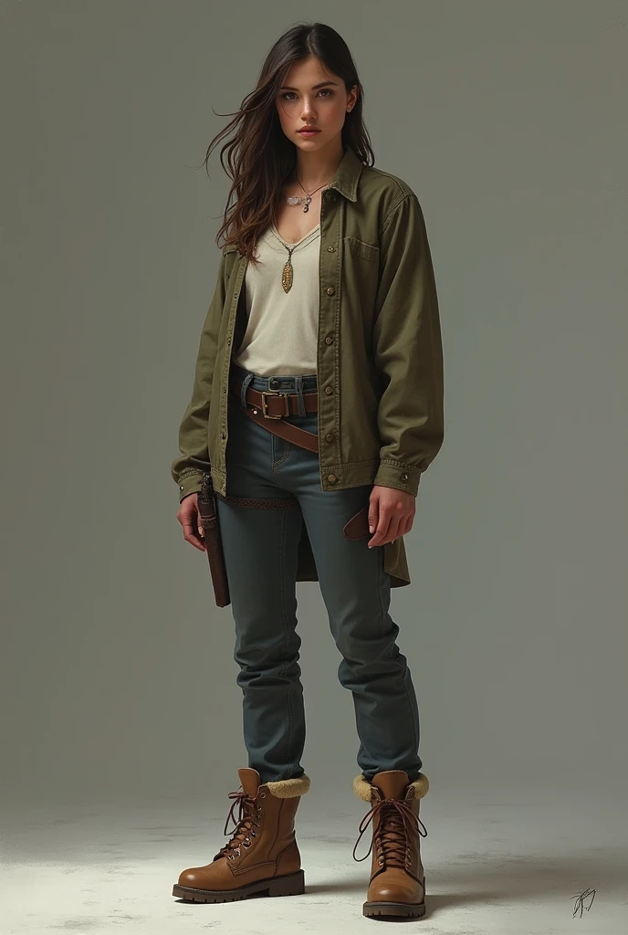 1girl, boots,