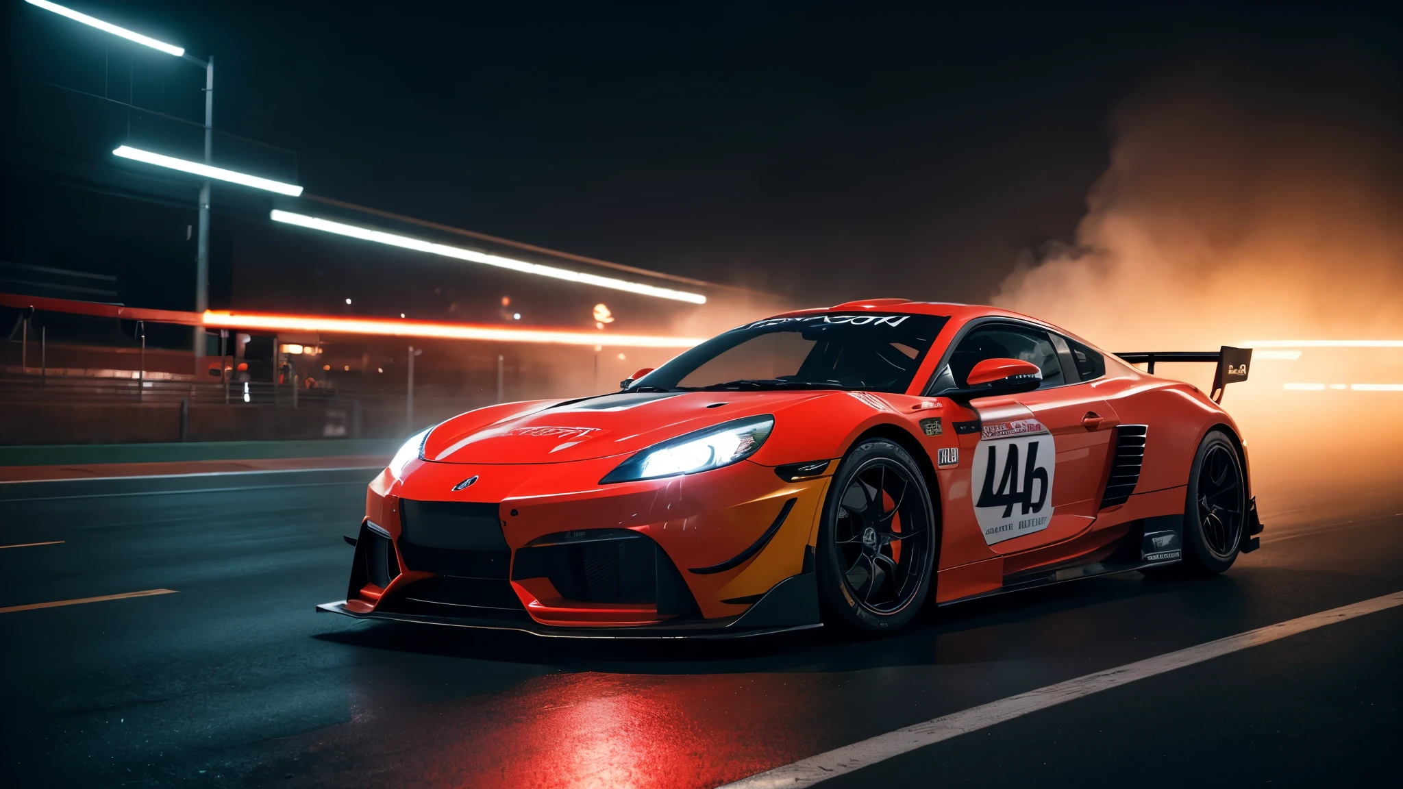 a asian woman, 1girl, formula race car, racing banner, dramatic black and red lighting, (best quality,4k,8k,highres,masterpiece:1.2),ultra-detailed,(realistic,photorealistic,photo-realistic:1.37),extremely detailed eyes and face,longeyelashes,dramatic pose,dynamic action,high speed motion blur,studio lighting,cinematic composition,vivid colors,chiaroscuro lighting,hyper-realistic,professional photography