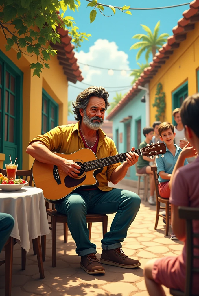 Bolsonaro troubadourism having lunch