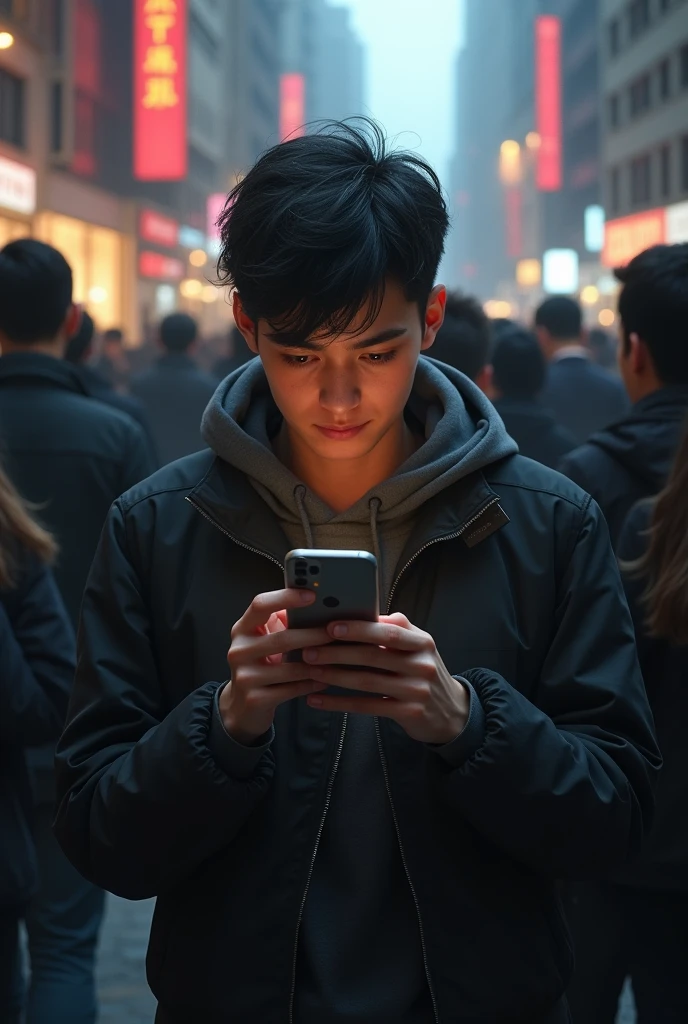 Bad habbit with phone with Crowd