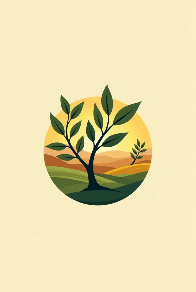 Logo for a farm called olive farm 
