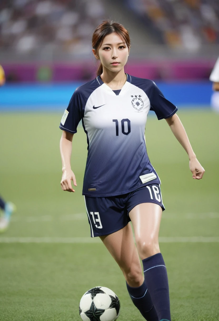 Playing in a sexy sheer uniform、Female Soccer Players、Olympic