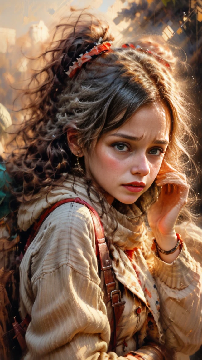 ((masterpiece, highest quality, Highest image quality, High resolution, photorealistic, Raw photo, 8K)), Young woman wearing ring crying, crying woman, tears streaming down face, tears dripping from eyes, tears crying, crying person, single tear, tears, close up of face melting in anguish, tears on face, crying and weeping,wtrcolor style, tears, weeping drops, tears dripping from eyes,