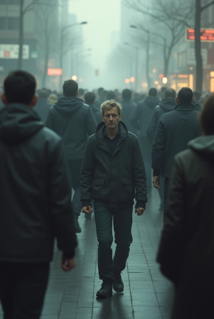 Alone feel in crowd