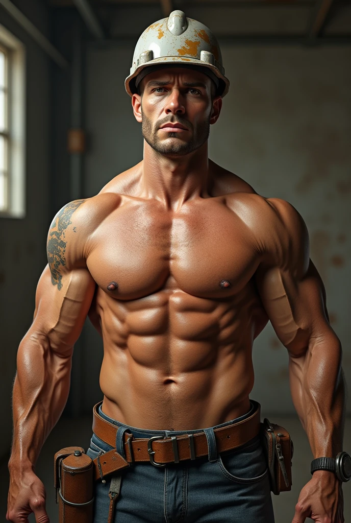 Johnny sins as civil engineer close up without clothes 
