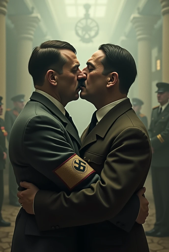adolf hitler making out with stalin