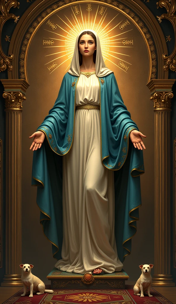 The very beautiful Virgin Mary of the ancient Christian church