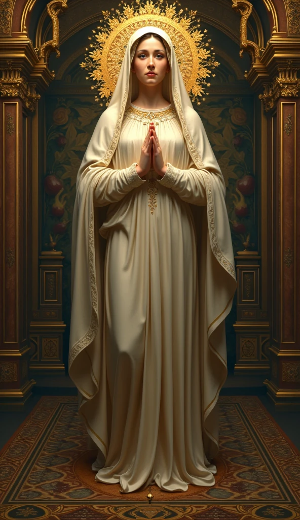The very beautiful Virgin Mary of the ancient Christian church