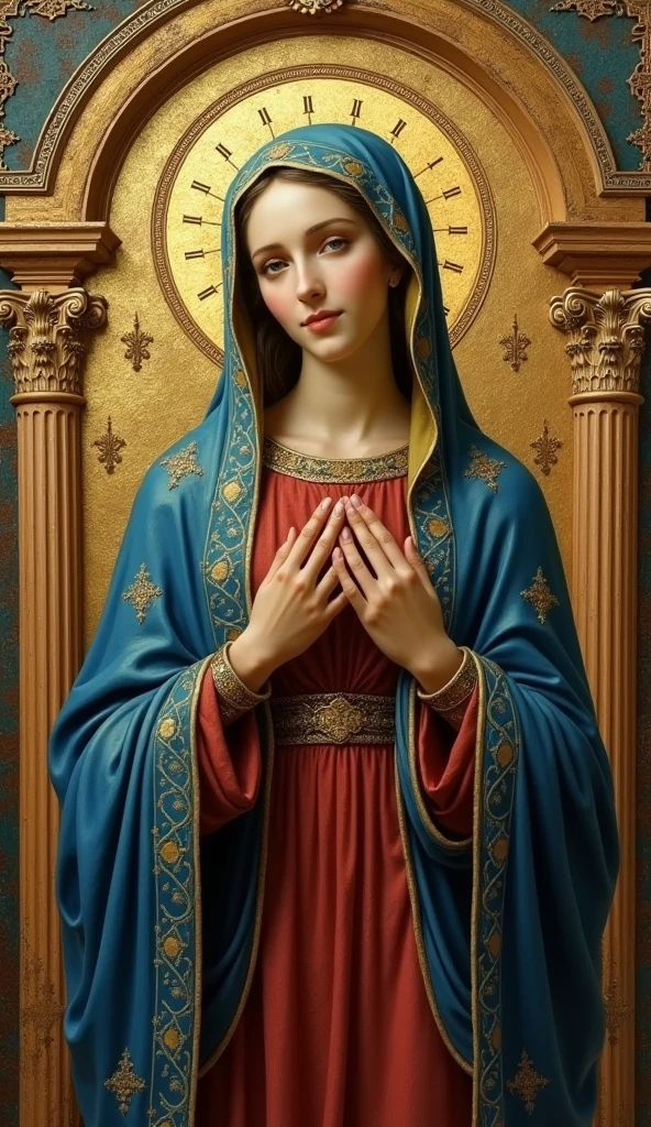 The very beautiful Virgin Mary of the Greek Orthodox Church