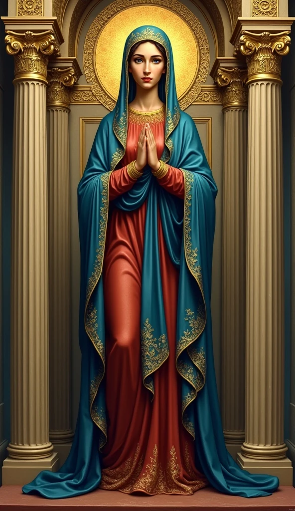 The very beautiful Virgin Mary of the Greek Orthodox Church