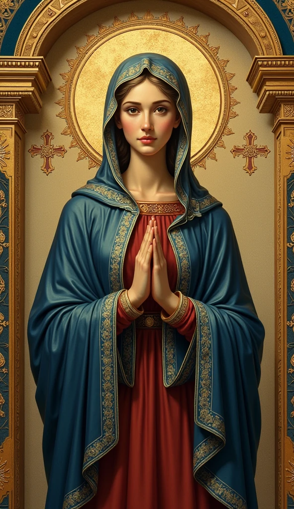 The very beautiful Virgin Mary of the Greek Orthodox Church