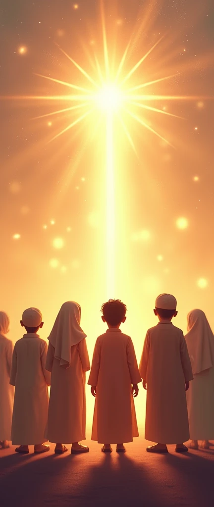 Thumbnail image for Muslim kids with the "text Oneness of God "