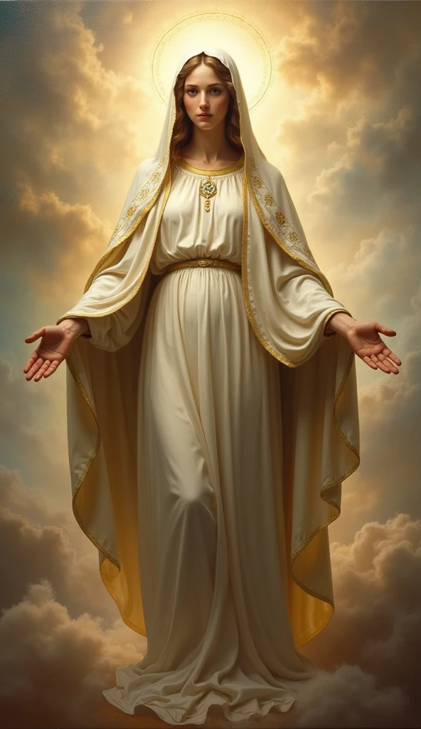 ZThe very beautiful Madonna of the generations, whole body