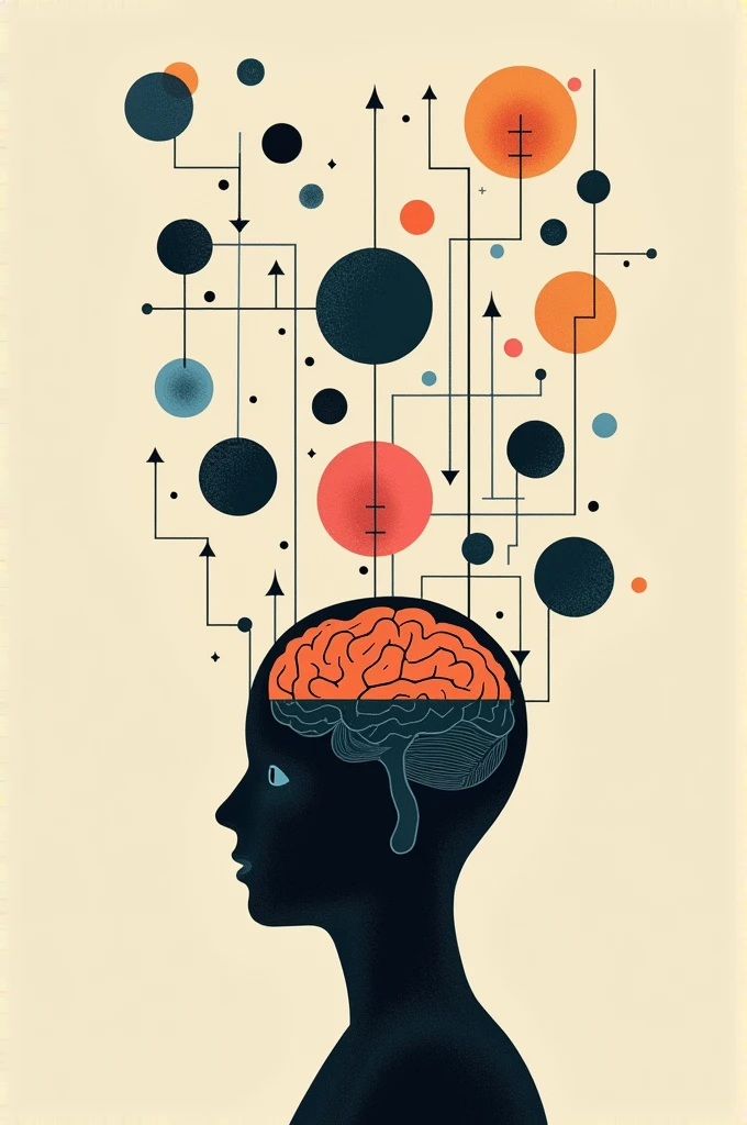 Create symbols showing inversion thinking, a brain picture