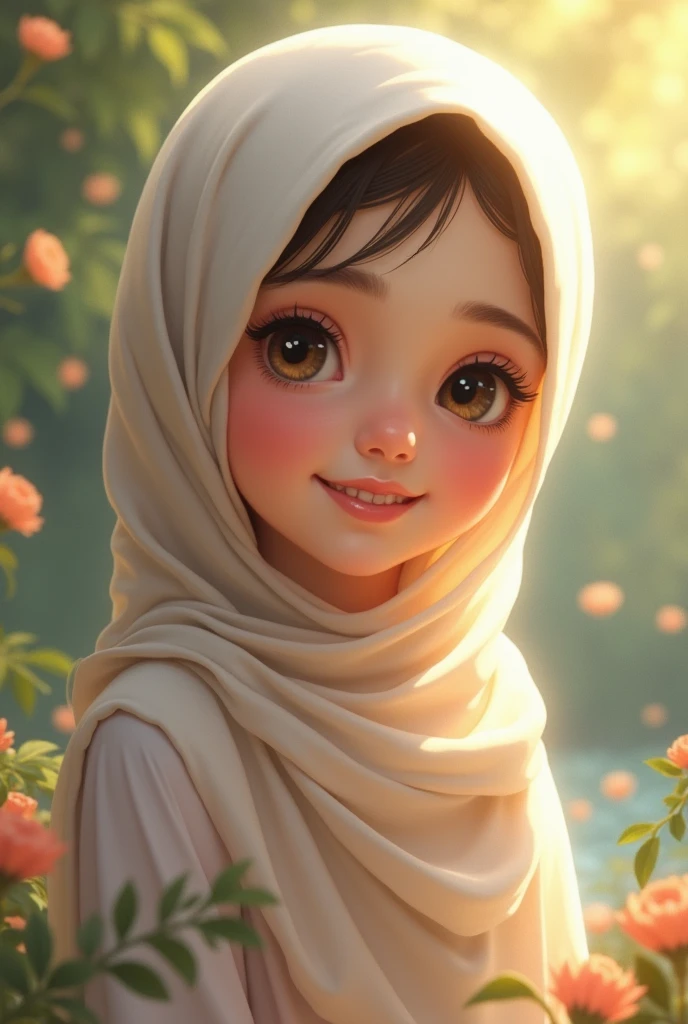 Cute Muslim girl with hijab