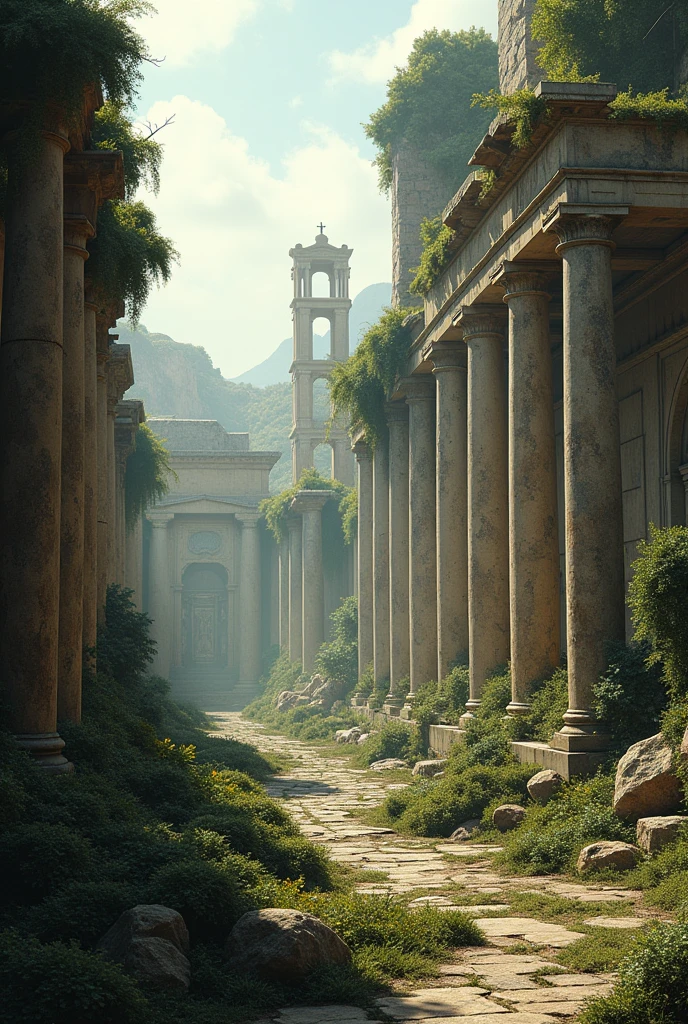 Ancient destroyed cities like Tyre Rome