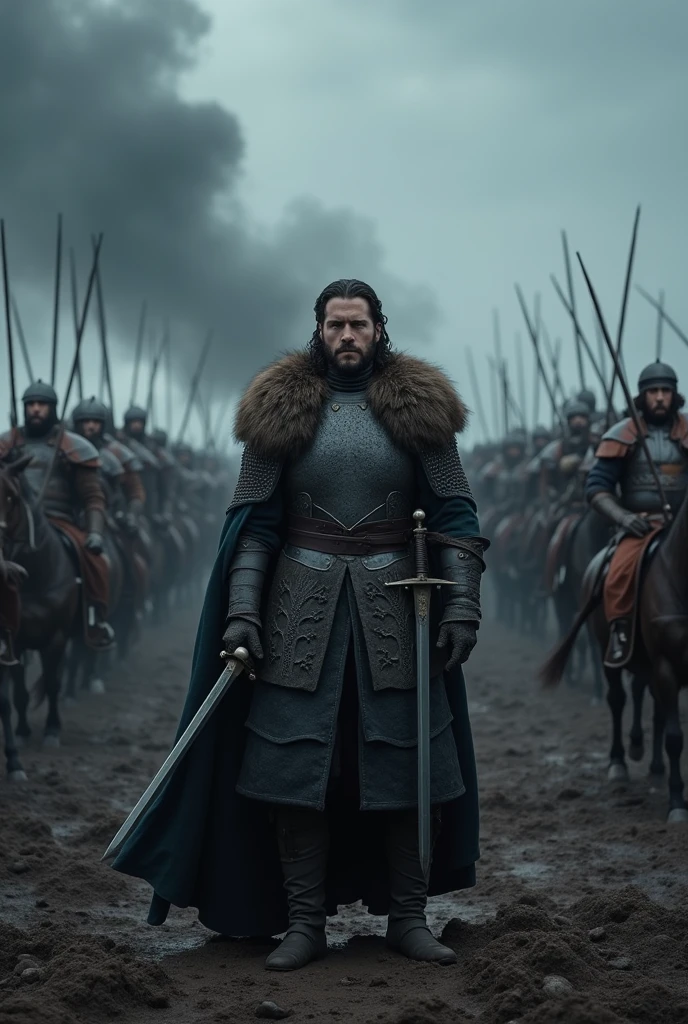John snow, facing, king of the nigth, in long nigth battle
