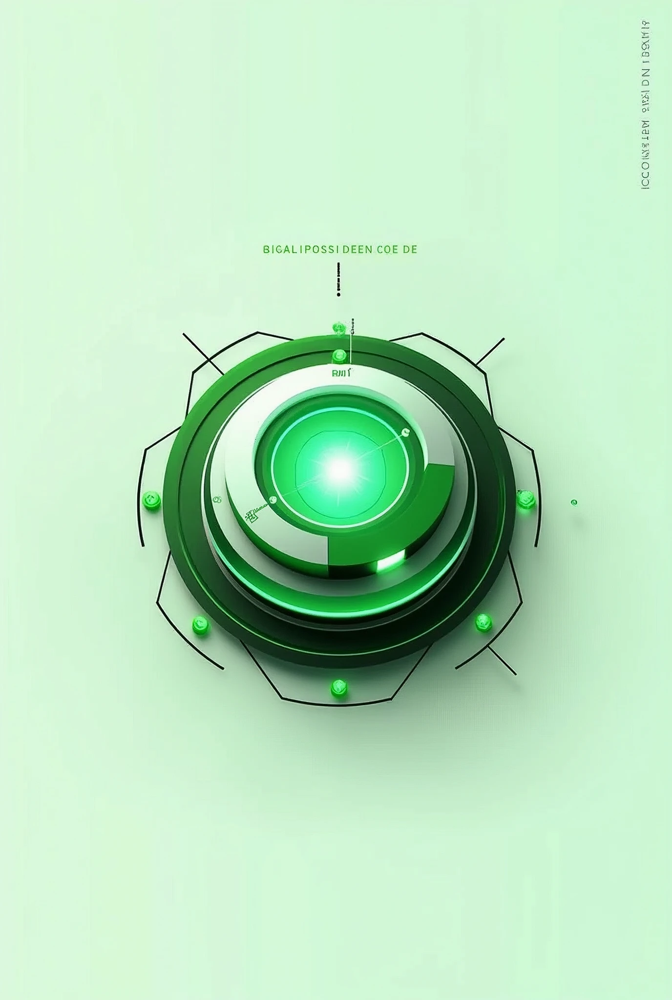 Create a futuristic logo for the YouTube channel 'Fazer Dinheiro'. The design should prominently feature a modern money symbol and integrate the channel name 'Fazer Dinheiro' into the logo. Use green and white as the colors. The style should be sleek and cutting-edge, with a tech-inspired aesthetic. The background should be minimalistic to ensure the symbol and text stand out.