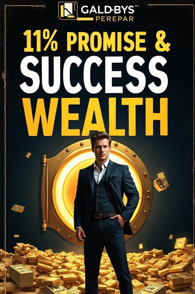 Bold Text: The key phrases like "Only 1%" or "Get Rich" would be prominently displayed in large, bold fonts. The text might be in contrasting colors like white or gold against a dark background to make it stand out.
Background: The background could feature luxurious imagery, such as a pile of cash, a golden vault, or an opulent mansion, suggesting the wealth that only a small percentage achieve.
Person: The thumbnail might feature a confident or wealthy-looking individual, possibly dressed in a suit or holding something symbolic of wealth, like a stack of money or a key. Alternatively, it could show a small group of people standing out from a crowd, emphasizing the exclusivity of the 1%.
Color Scheme: Gold, black, and dark blue are common colors to convey wealth and sophistication, contrasted with bright colors like white or yellow to highlight key text.
Graphics/Icons: You might see icons like a diamond, gold bars, or a pie chart with a small segment highlighted to represent the "1%" who are successful.
The overall design would aim to create a sense of intrigue and aspiration, encouraging viewers to click to find out how they could potentially be part of that elite 1%.