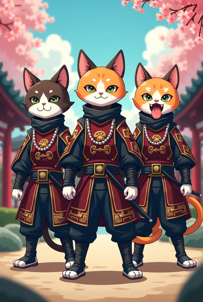 Kemono or Kemono genre is a cartoon that is created to be half animal but can stand on two legs and talk like a human. It is also in SD. The cartoon style is an extreme presentation of Japanese culture, which can be seen from the scenes in the story and the way the cartoon characters dress, including the modification of armor. (Ultimate Draft) Three ninja cats resembling Japanese armor, which is a unique characteristic. This cartoon is licensed by Tatsunokopo.