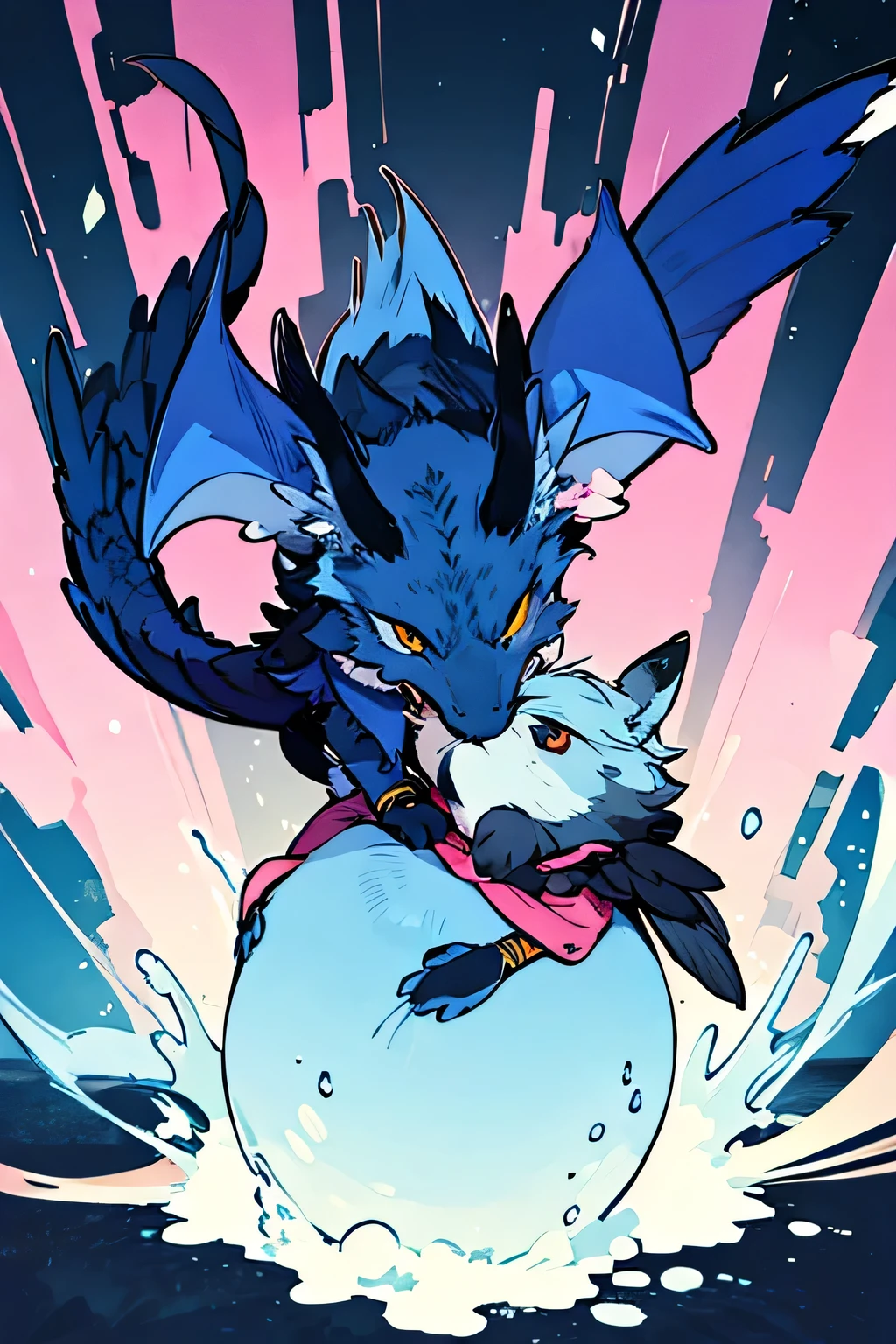 Cute Blue Dragon Anime