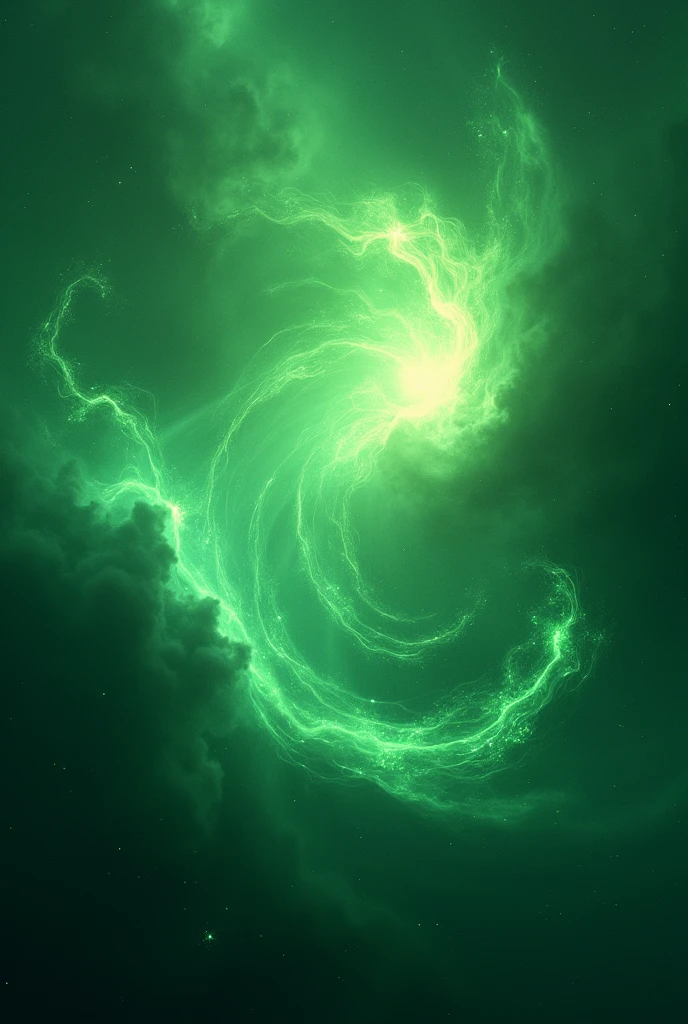 Green galaxy or nebula
