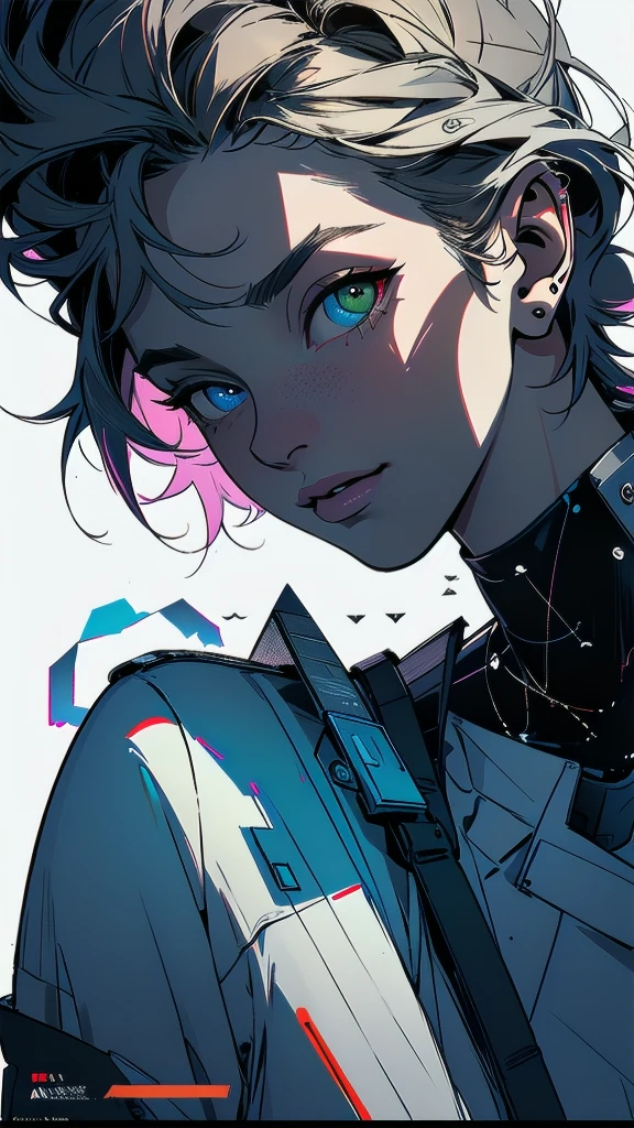(((masterpiece, highest quality))),(((solo:1.2))),(((1girl:1.2))),32k wallpaper, very detailed, poster, vintage science fiction,(((((geometric cinematic movie poster))))), (bauhaus), shape,(((abstract))),(mid century modern),movie poster,(((((portfolio))))),(((((Close-up))))),(((((bust up))))),((((more various angle)))),(((highlight))),Vast landscape,((((heterochromia)))),(((complete. detailed face))),(((Extremely talented))),(((most complecated machine))),((Overall colorfully)),(((((Absolutely no background))))),(((phenomenon)))