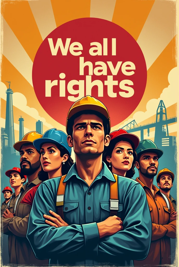 Workers Rights Visual Create a poster that promotes workers' rights and has a title - SeaArt AI